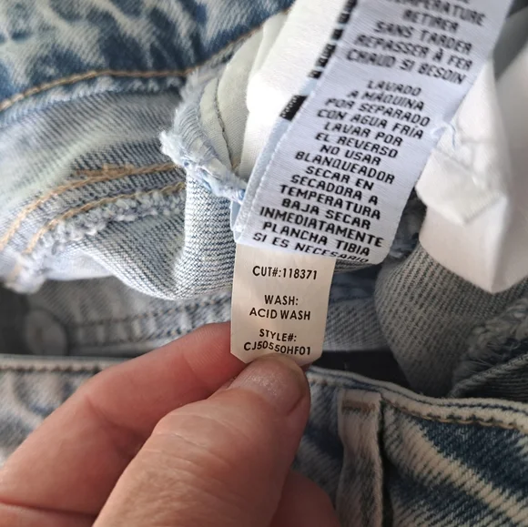 CELEBRITY PINK Acid wash long denim jean skirt slit cotton  boho Chic 3/26 - Picture 8 of 12